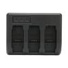 801 Camera Battery Triple Charger Portable 3 Channel USB Charger for AHDBT‑801 Battery