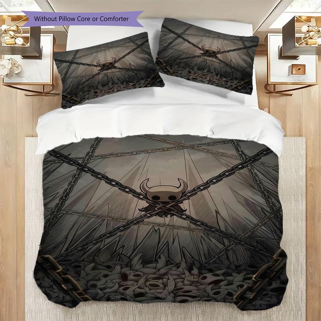 Hollow Knight Journey Through Underworld Bedding 1 Duvet Cover 2 Pillowcase Without Core Bedding Set Duvet Cover And Pillowcase