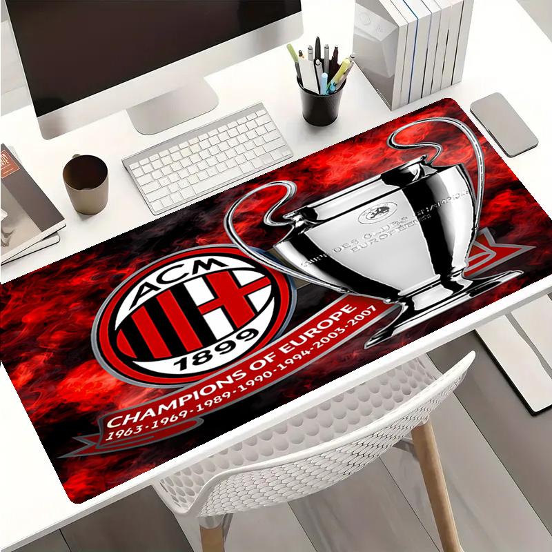 Associazione Calcio Milan Mauspade - Rutschfeste Gummibasis, Glatte Oberfläche für Arbeit, Gaming, Büro und Heimgebrauch, Schreibtisch-Mauspad