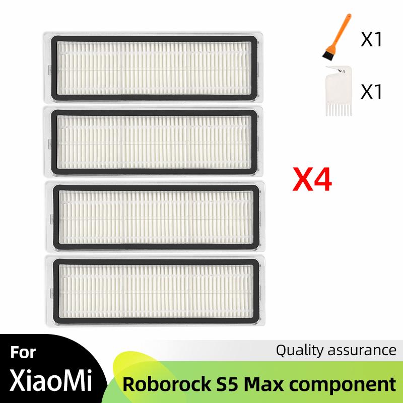 For Xiaomi 1S Roborock S5 S5 Max S6 S6 MaxV S6 Pure E4 E5 Vacuum Cleaner Accessories Main Side Brush Cover HEPA Filter Mop Parts