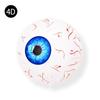 Halloween 4D Eyeball Balloon 22inch Red Blood Vein Eye Scary Horror Party Decoration Inflatable Helium Foil Balloon Creepy Decor