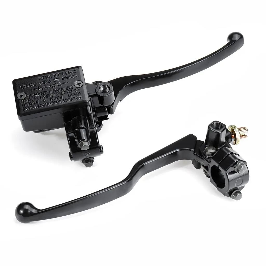 22mm Suitable for Honda Motorcycles Cr/Crf/Xl/Xr Handlebar Left and Right Master Cylinder Hydraulic Brake Control Clutch Lever (Black)