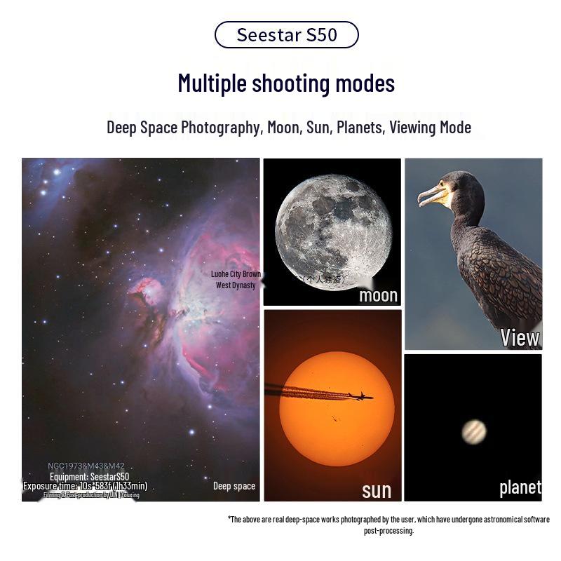 Zhenwang Seestar S5 Professional Smart Telescope for High Magnification Star, Sun, and Moon Photography