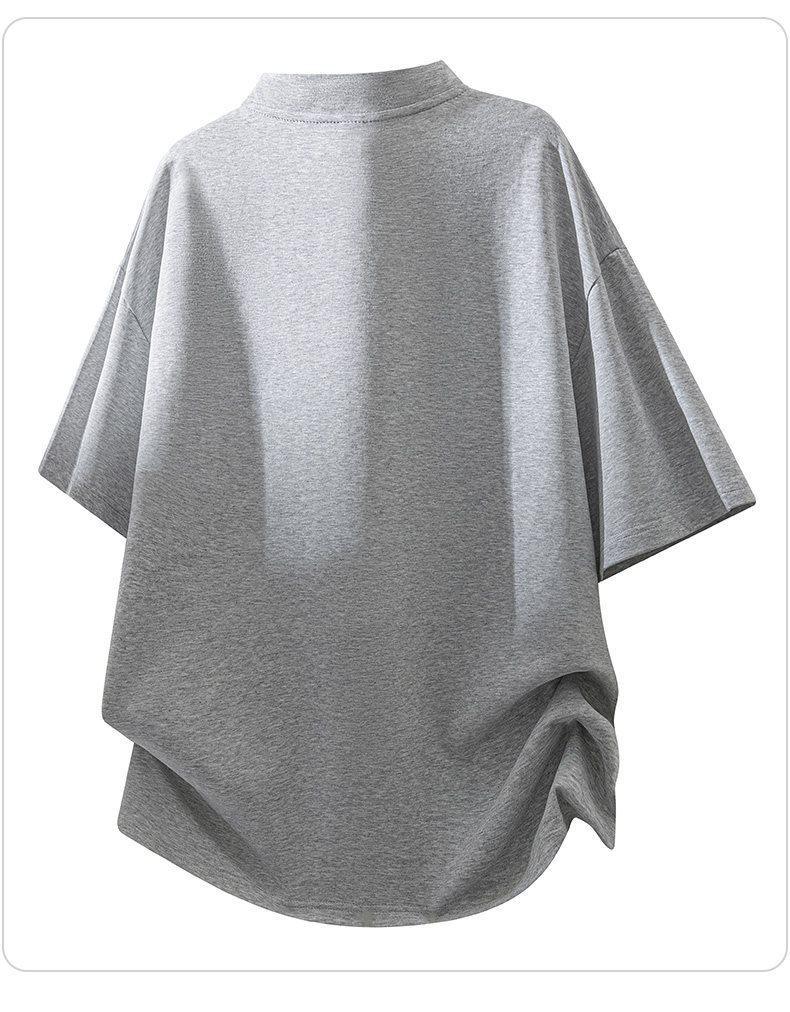 Men's Trendy Henley Collar Short Sleeve T-shirt - Summer 2026 Collection