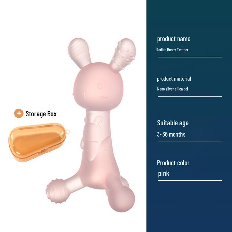Massaggiagengive in silicone: Giocattolo Bollibile, Antiaderente e Masticabile per l'Esplorazione Orale e il Sollievo dalla Dentizione.
