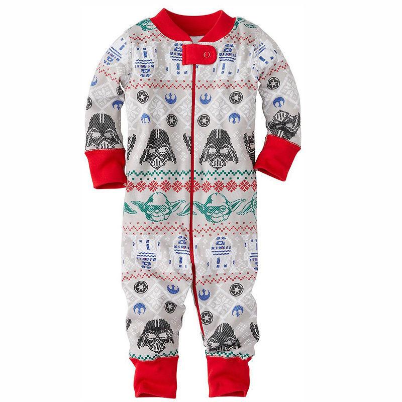 Star Wars Kinderpyjama mit bequemer Baumwollmischung zum Faulenzen und Schlafen für die Familie