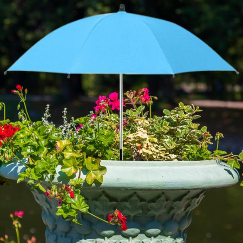 Plant Umbrella UV Resistant Umbrella Portable Parasol Foldable Shade For Poolside Backyard Flower Vegetable Lawn Balcony