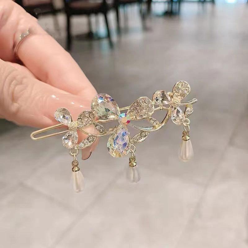 Fashion Bow, Duckbill Clip, Small Fresh Hairpin, Headgear, High-End Hairpin, Bangs, Side Clip.