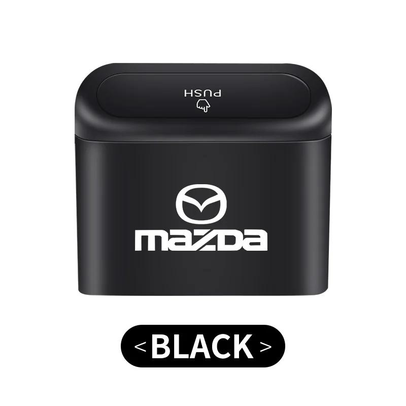 Úložný box na auto, odpadkový koš, zásobník na nápoje s tlačítkem, odpadkový koš pro Mazda 3 Axela 6 Atenza CX-5 2 Demio CX-3 CX-30 MX5 CX30