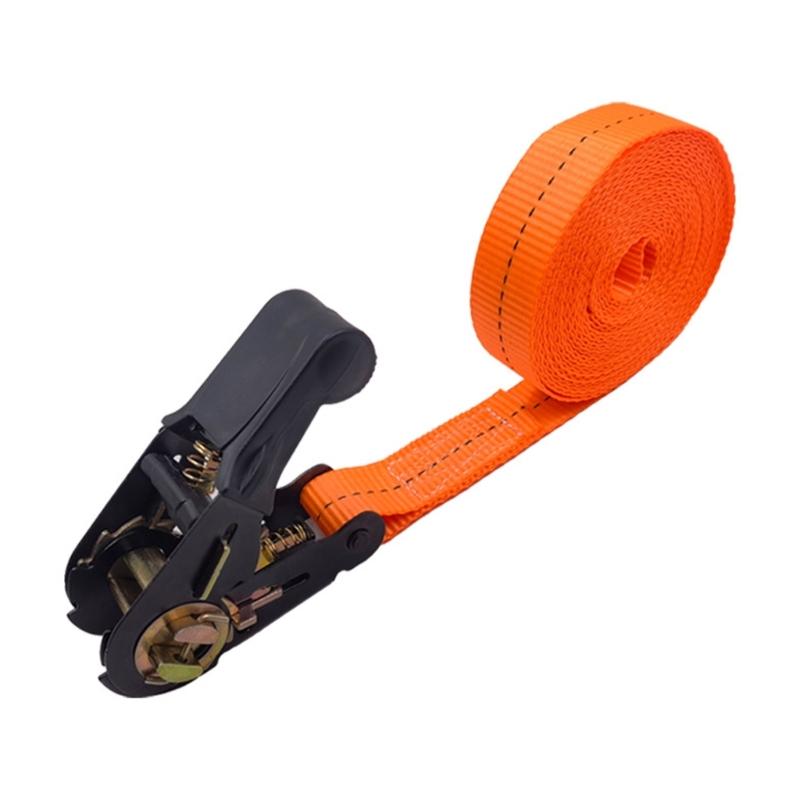 Tie Down Straps with Metal Buckle Tie Downs Adjustable for Trucks Motorcycles Boat Ratchet Lashing Straps