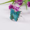 Kingman Turquoise Butterfly Ring: Sterling Silver Gemstone Jewelry