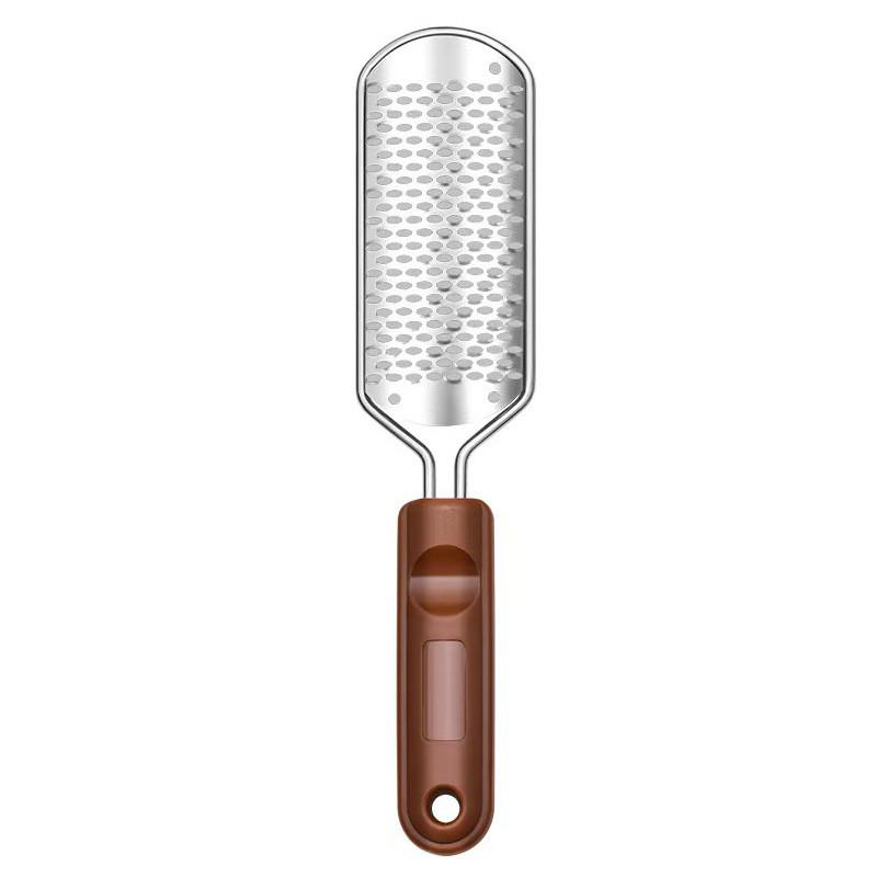 Stainless Steel Foot File Callus Remover Pedicure Tool With Ergonomic Design For Home Spa Care
