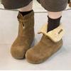 Women's Thick-soled Winter Flip-flop Two Wear Lightweight Warm Anti-cold Padded Snow Boots Non-slip Wear-resistant Casual Sneakers Cotton Boots