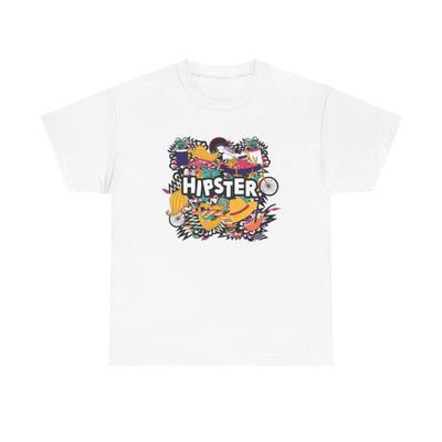 Hipster Graphic T Shirt Mens Womens Tees Top Unisex Heavy Cotton Tee