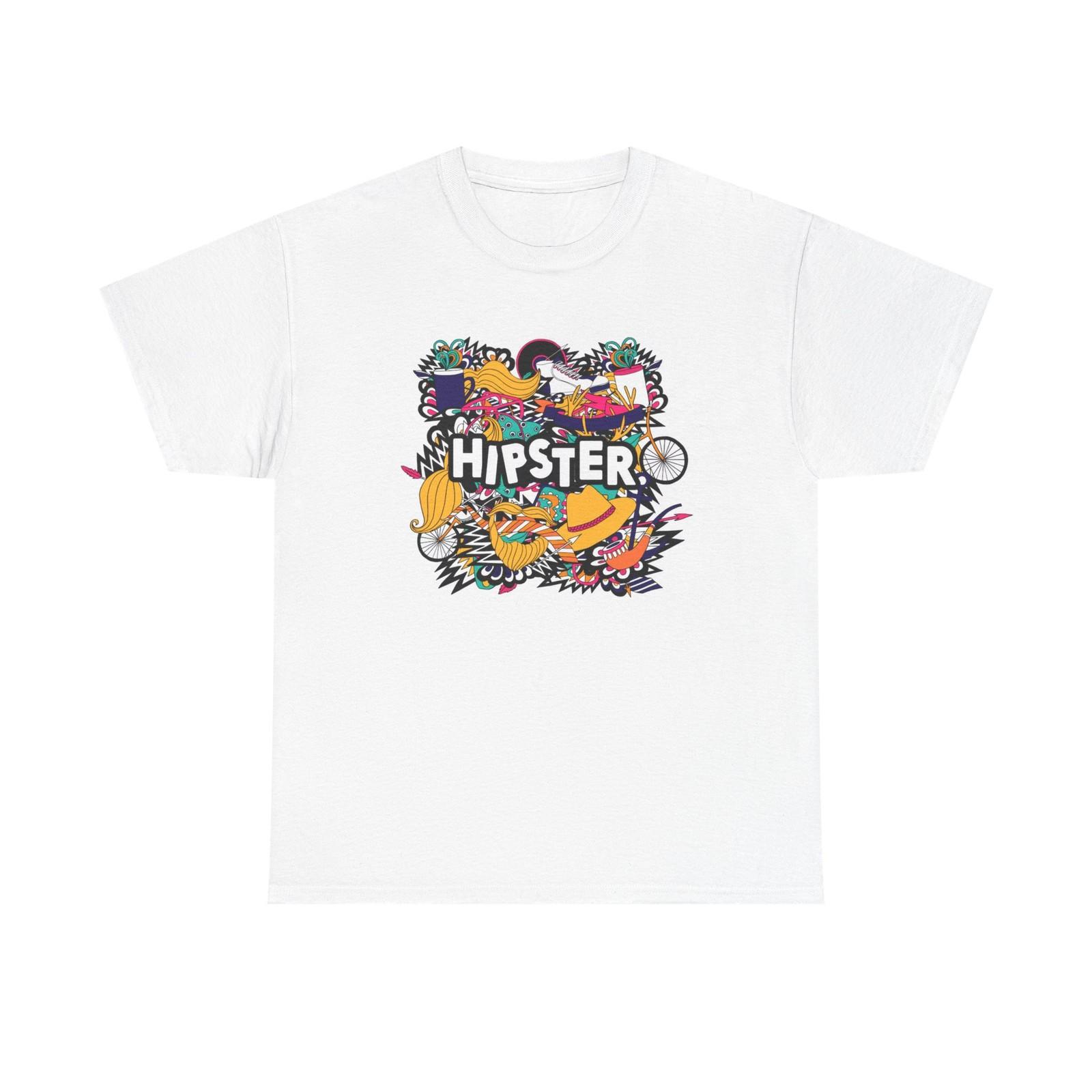 

Hipster Graphic T Shirt Mens Womens Tees Top Unisex Heavy Cotton Tee S