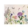 5Pcs Floral Linen Placemats Cute Bunny Hummingbird Farmhouse Placemats Machine Washable Table Protection Mats for Home Dining Wedding Party