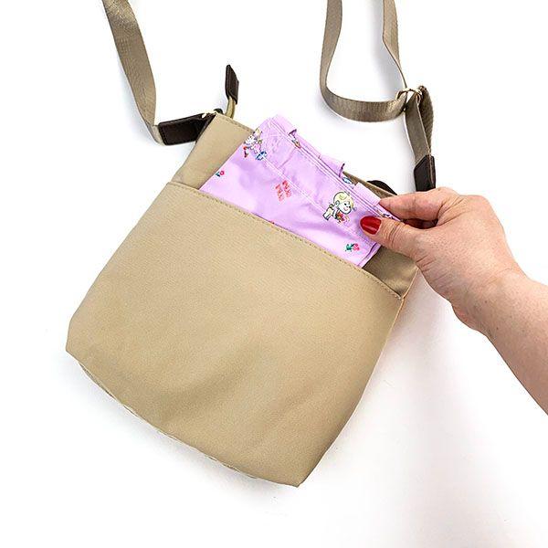 Mizumori Ado Shoulder Bag Eco Bag Set Beige Flower Ado-chan