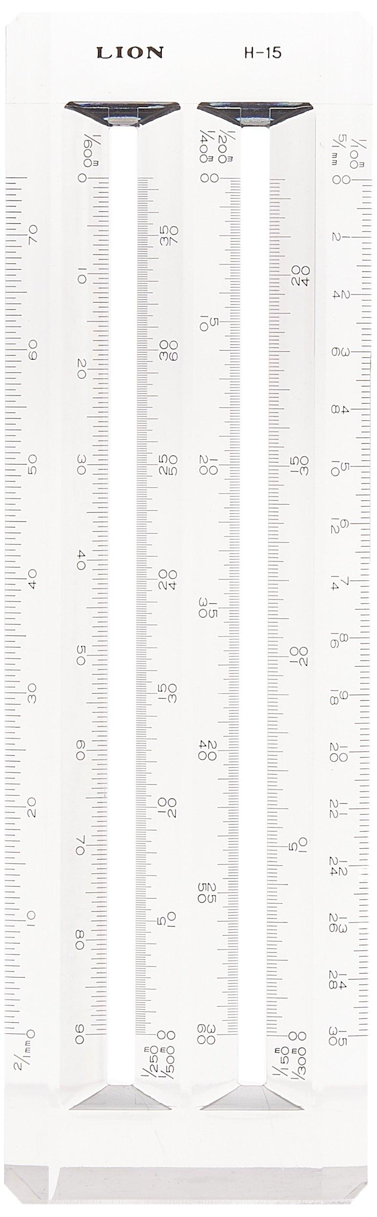 

Lion Office Drafting Supplies Scale Ruler Hexascale H-15