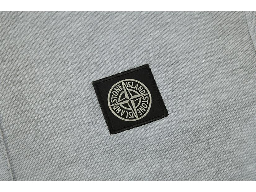 New Summer STONE Streetwear Unisex Embroidered Logo Polo T-shirt - Loose Fit, Short Sleeve, Cotton