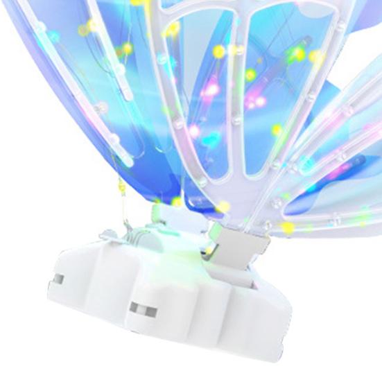 Aripi de Zână Electrice pentru Câini Pisici Aripi de Fluture Luminoase în Mișcare cu Lumini LED și Muzică Costum Aripi Luminoase pentru Animale de Companie pentru Câini Medii Mari