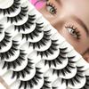 NEW 10 Pairs Cat Eye Lashes Fluffy Faux Mink Lashes 8D Wispy Lashes Pack Dramatic Long Thick Volume Eyelashes False Eyelas