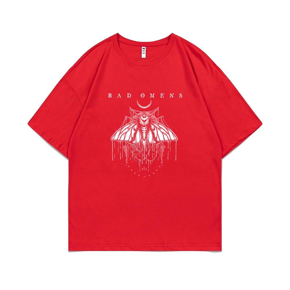 

Bad OUnisexs Print T-shirt Funny Moth Graphic T Shirts Summer Unisex Women Fashion Hip Hop Streetwear Unisex 100% Pure Cotton Tshirt S