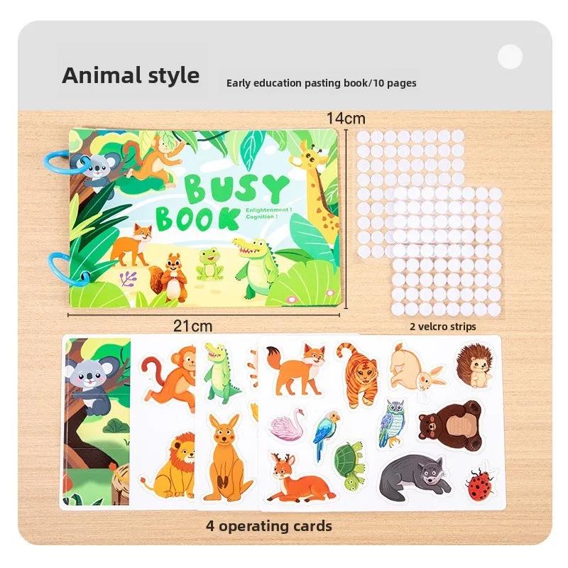 

Non-Toxic Education Puzzle Enlightenment Busy Book Multiple Themes Of Cognitive Tear-Off Toy Book Early Development Of Concentration