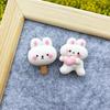 12pcs Creative Push Pin Cartoon Cute Rabbit Paradise Soft Wooden Board Felt Photo Wall Message Board