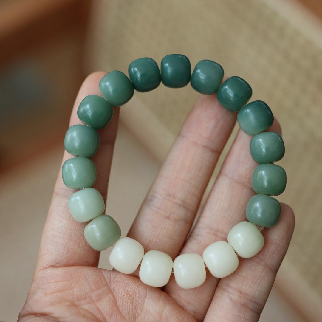 

Весенне-летний браслет Простой ветер Естественный постепенный солнечный свет Бодхи Ручная нить Выветривание Бодхи вокруг башни из пальцев Вэнь Играет Бусы Будды