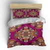 Vintage Symmetrical Floral Pattern Bedding Set 1 Duvet Cover 2 Pillowcases for Adult and Children Luxury Gift Full Size