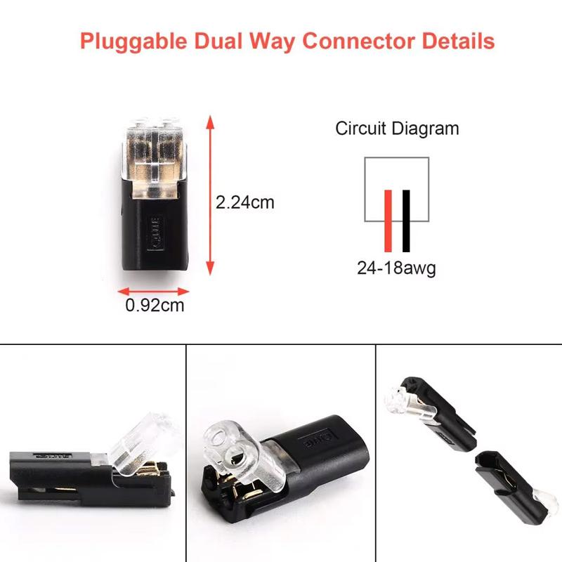 2-Pin-Stecker Auto Wasserdichter Elektrischer Stecker Kabel Automobil