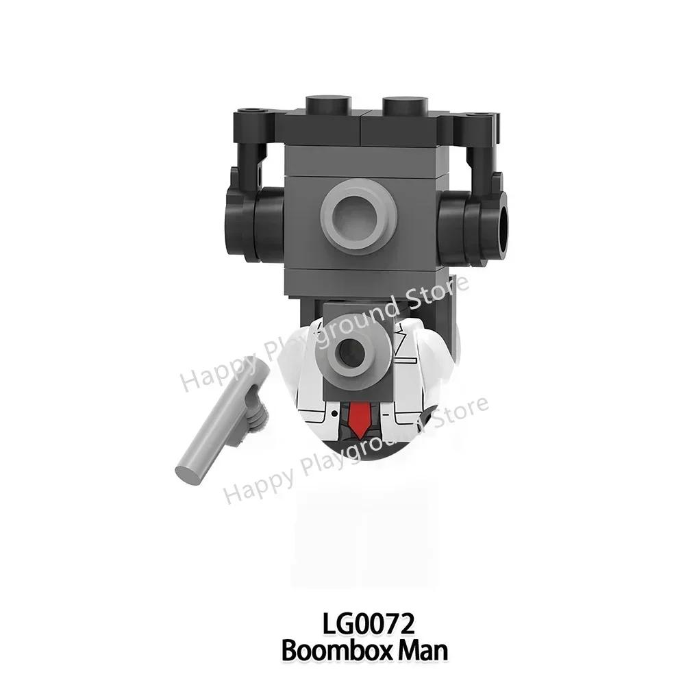 New Skibidi Toilet Man Anime Cartoon Bricks Dolls Figure Cameraman Speakerman TV Man Action Bricks Toy Figures Building Blocks