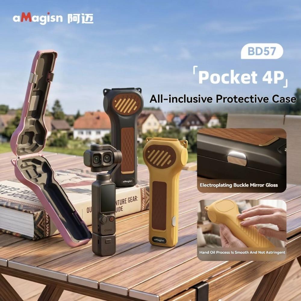 AMagisn for DJI Osmo Pocket 4Pro All-inclusive Portable Anti-Fall Protection Box Storage Case for DJI Pocket 4 Pro Accessories