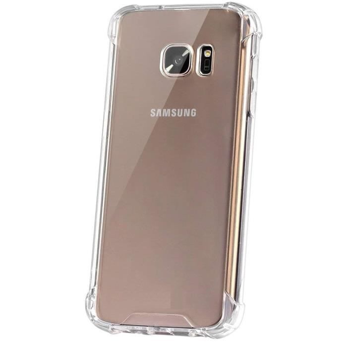 Hülle - Phonillico® - Samsung Galaxy S7 - Stoßfest - Weiches Silikon - Transparent