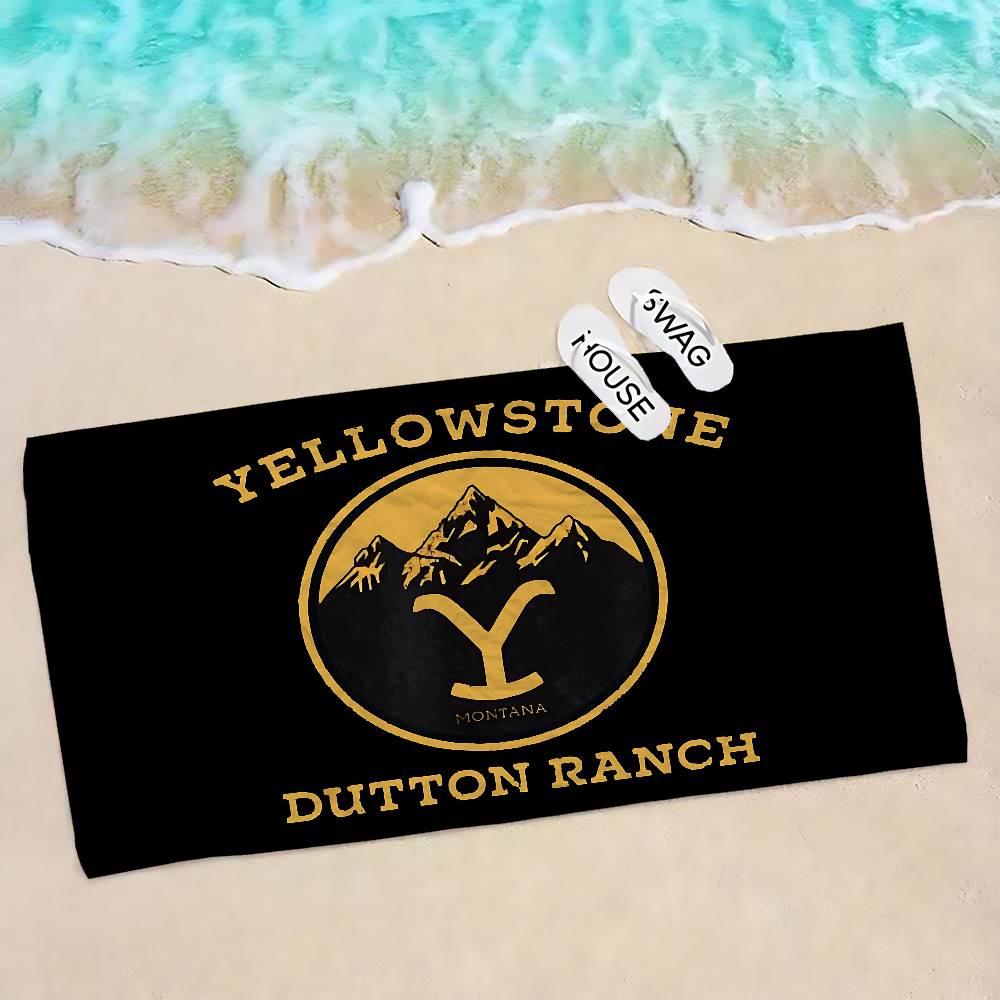 Yellowstone TV Show Microfiber Beach Towel Absorbent Quick Dry Soft Yoga Swimming Resort Mountain Climbing Towel