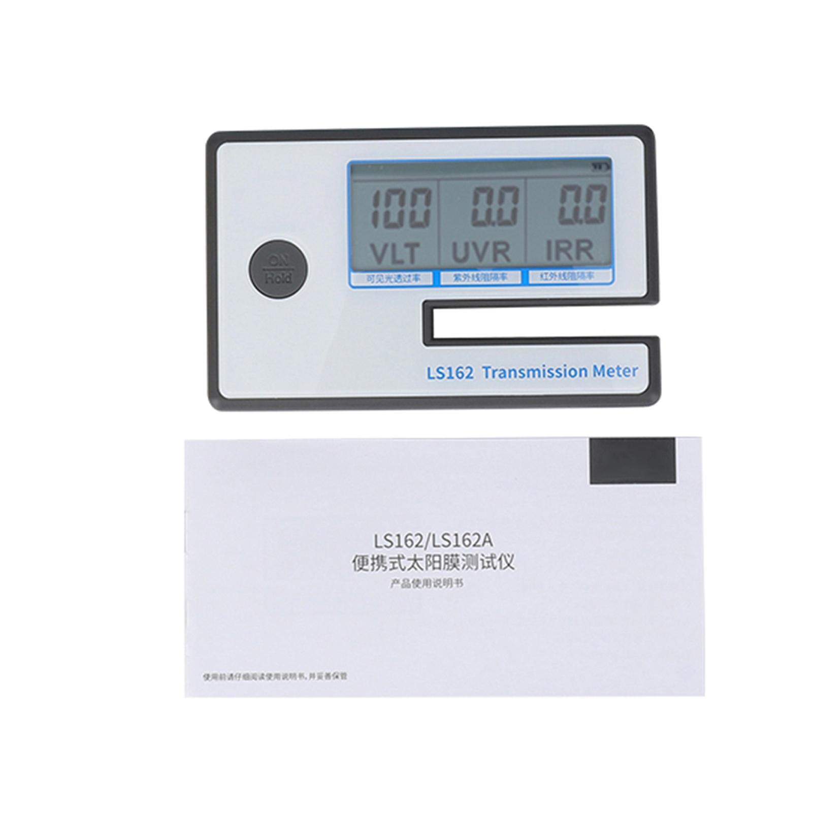 Painter Unisex Light Ls162 Digital Window Tint Meter Solar Film Transmission Meter Vlt Uv Ir Rejection Tester