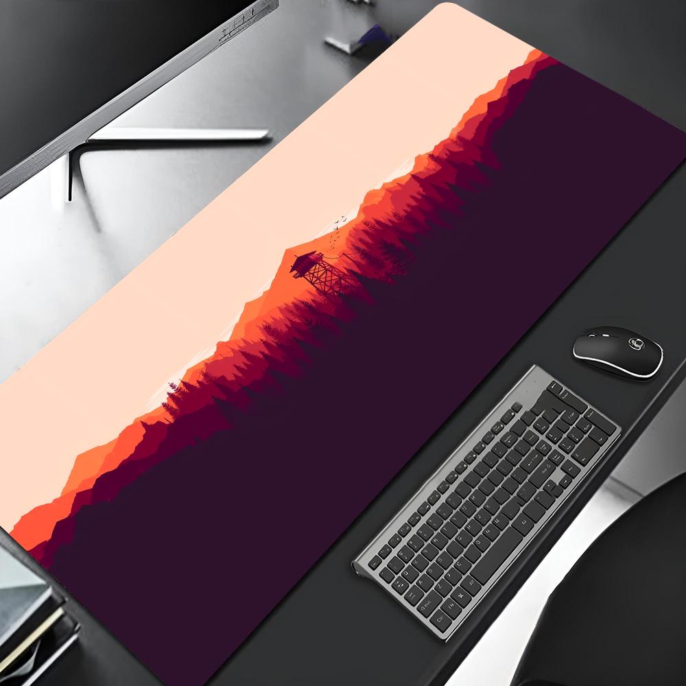 Firewatch Mouse Pad Edge Big Gaming Locking Computer Gamer Large Rubber Art Mousepad Laptop Anime Desk Mat