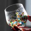 Colored Starry Sky Cup Japanese Style Handmade Hammer Crystal Glass Female Water Teacup Wine Gift Whisky Tumbler For Women 240ml