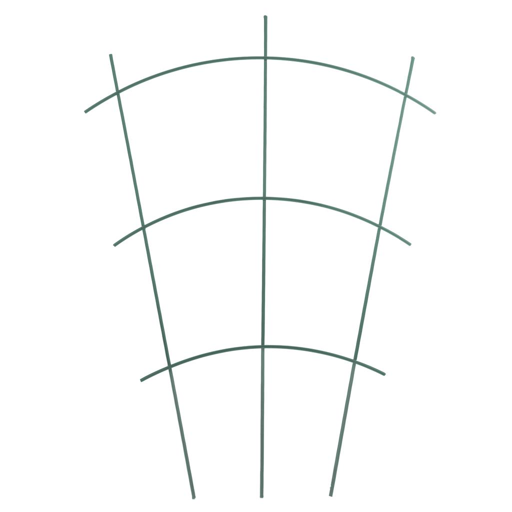 KADAX Potted Ladder Support For Plants Flowers Steel Stake Green 3pcs