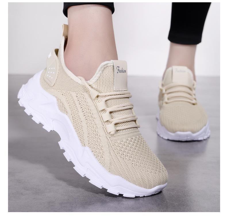 Damen Übergröße Atmungsaktive Höhenvergrößernde Schnür-Sneaker - Leichte Low-Cut Weiche Sohle (Größe 43)