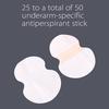 Quick-drying armpit   pads, size: 9.5 x 12.5 cm, portable and hygienic, extra strong adhesion, safe, stain- , disposable   pads with additional