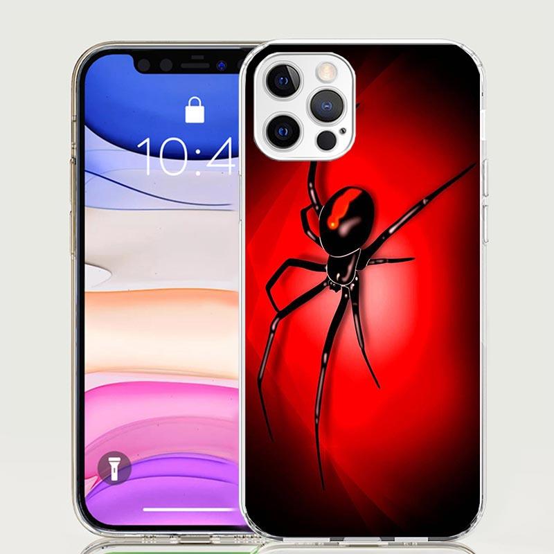 

Black Widow Spider Insect Phone Case for Apple iPhone 17 Air 16 15 Plus 14 + 13 Mini 12 11 Pro Max 7 8 SE 16Max Soft Shell Cover iPhone 7(8)SE