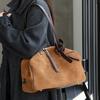 Frosted Cowhide Bowling Tote Bag Genuine Leather 2025 New Commuter Women's Bag Single Shoulder Underarm Bag High-end Luxury