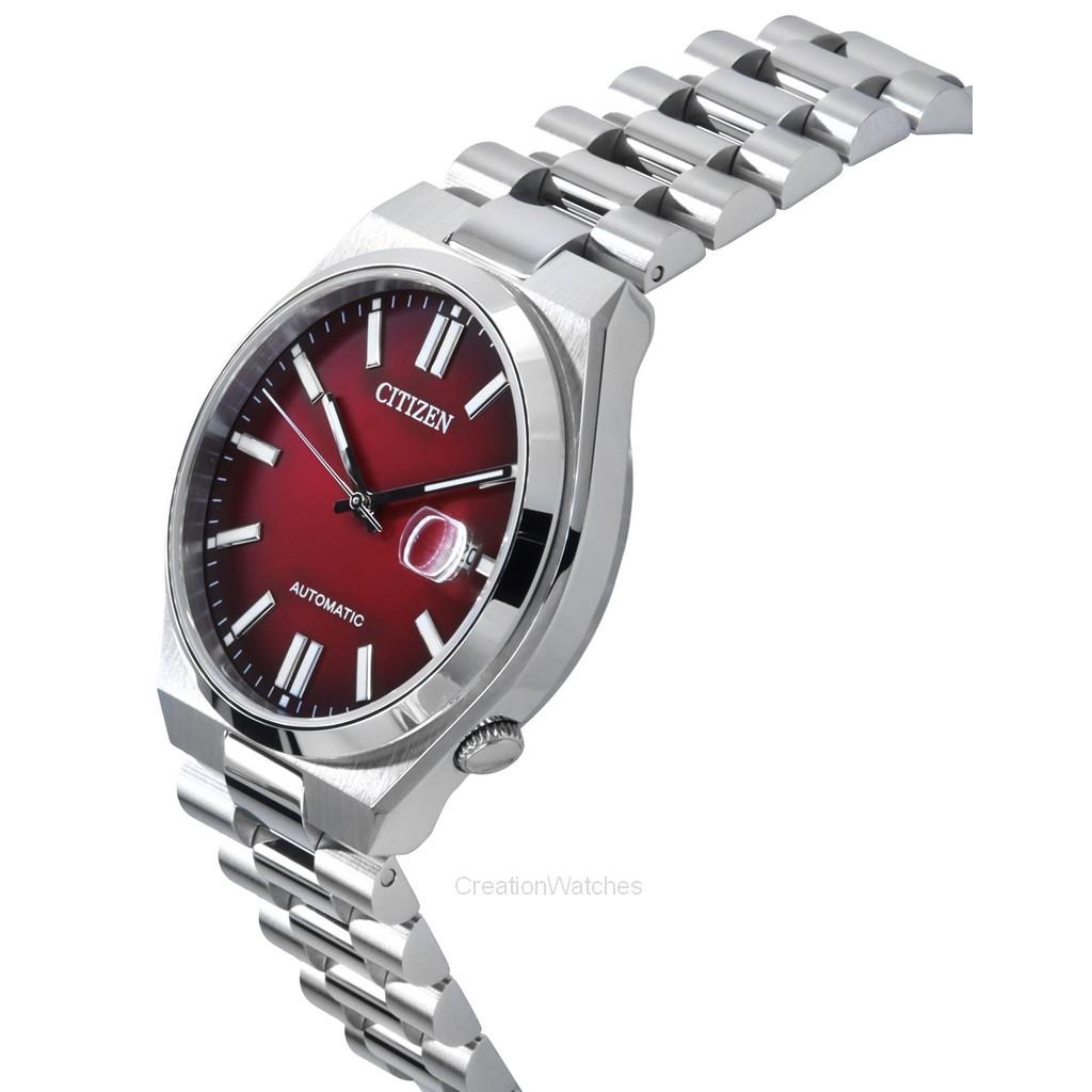 Citizen Tsuyosa Stainless Steel Burgundy Dial Automatic NJ0150-56W Men's Watch