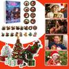Advent Calendar Santa Claus Flying Dragon Design 24-Day Countdown Festive Family Activity Calendar Festive Atmosphere Enhancer