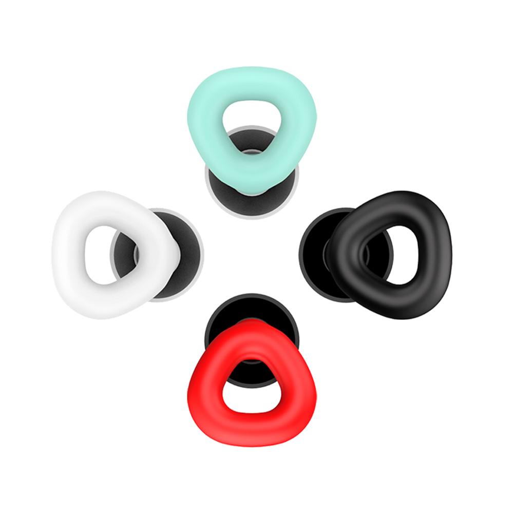 Bouchons d'oreilles en silicone à réduction de bruit et isolation phonique pour voyages d'affaires, voyage, sommeil portable, lavables, insonorisés