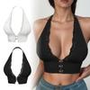 The Deep V-neck Lace Backless Bra With A Front Button Is Fashionable, Comfortable, Skin-friendly, Breathable And Seamless.