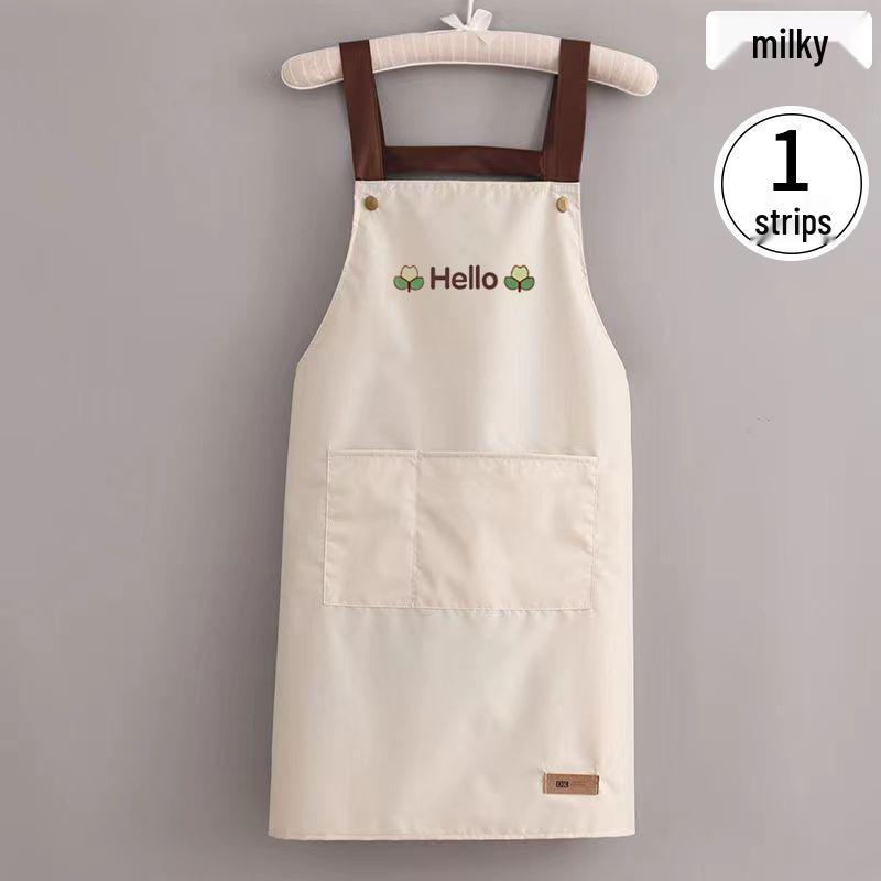 Waterproof Oil-Proof Unisex Apron - New Internet Celebrity Style, Korean & Japanese Influence, Perfect for Kitchen & Home.