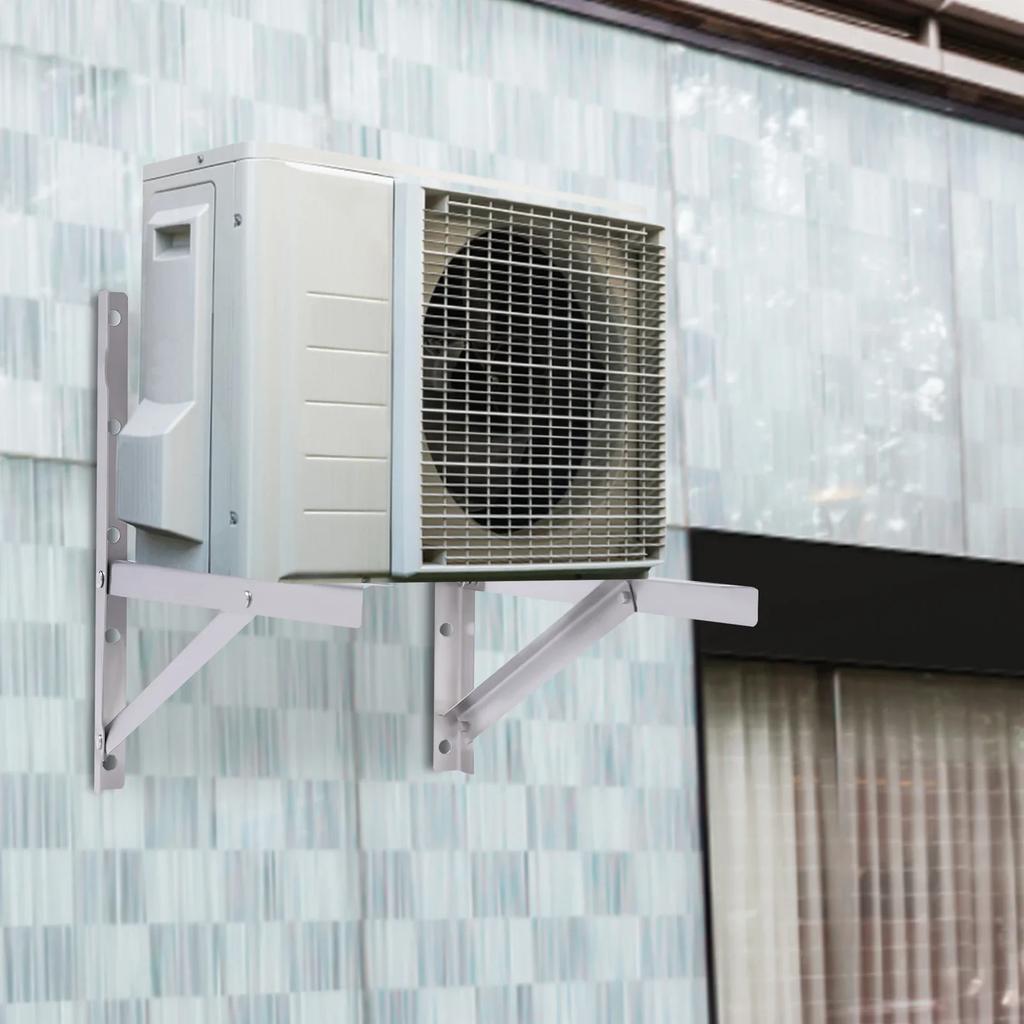 2 ST Kraftig 1.5P Väggluftkonditioneringsfäste Hållbart Förtjockat AC-ställ Utomhusfäste Delad Hängställ Högkvalitativt