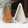 Minimalist Triangle Christmas Tree Silicone Candle Mold DIY Snowflake Elk Designs Soap Candles Gypsum Christmas Home Ornament